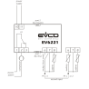 Digital Refrigeration Thermostat EVCO EV6221P73