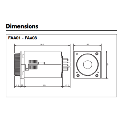 Carlo Gavazzi Timer 11 Pin FAA01DW24