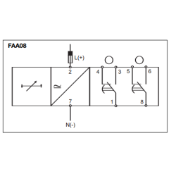 Carlo Gavazzi Timer 8 Pin FAA08DW24