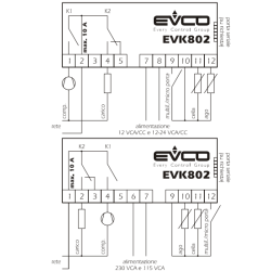Blast Freezer Controller EVCO EVK802N7