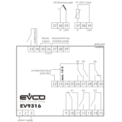 EVCO EV9313J9 Oven Controller