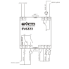 Digital Freezer Thermostat DIN Rail Mounted EVCO EV6221P73