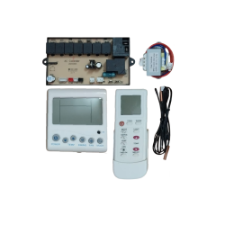 universal air conditioner control system with an infra red remote control