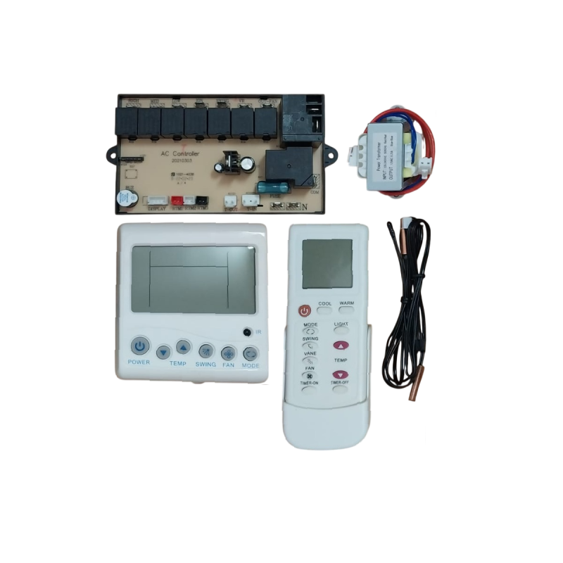 universal air conditioner control system with an infra red remote control