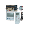universal air conditioner control system with an infra red remote control