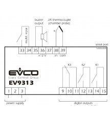 EVCO EV9313J9 Thermotimer