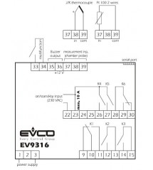 EVCO EV9316J9 Thermotimer