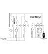 EVCO EV203N7 Panel Mounted Freezer Controller 230VAC