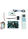 Universal air conditioner control system with PCB and remote control